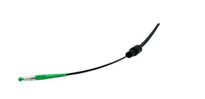 Clearfield Inc. Indoor Riser Toneable Fiber Cable Assemblies 150 ft SC/APC (Pushable) - SC/APC (Pushable) Simplex SM - OS1 1 Fiber Black