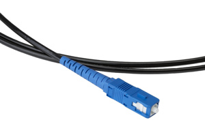 Clearfield Inc. Outdoor Riser Bend-insensitive Fiber Cable Assemblies 1 m SC/APC - SC/APC Simplex SM - OS1 1 Fiber Black