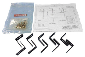 Commscope Fiberguide® Raceway Universal Mounting Bracket Kits Black