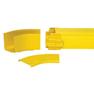 Commscope Fiberguide® Raceway Horizontal Elbow Kits 45 deg Yellow Thermoplastic