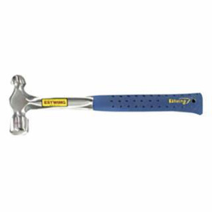Estwing Blue Shock Reduction Grip® Ball-Pein Hammers 1 lb Steel Steel Straight 13.25 in