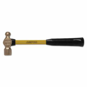 Ampco Safety Tools 065 Series Engineers Ball-Pein Hammers 32 oz High Strength Nickel Aluminum Bronze Fiberglass Straight 14 in