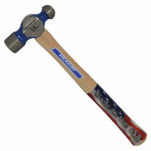Vaughan 770-TC Series Commercial Ball-Pein Hammers 1 lb Forged Steel Hickory Straight 13.8 in
