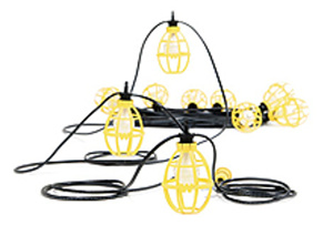 Molex 130111 Pro-Yellow® Commercial and Heavy Duty Stringlights 100 ft 10 Lamp 150 W 14/2 SJTW