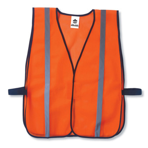 Ergodyne GloWear® High Vis Reflective Non-certified Hook & Loop Mesh Vests One Size High Vis Orange