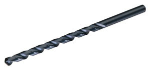 Greenfield Notched Point Extra Length Drill Bits 3/16 x 12 in High Speed Steel (HSS) Straight Shank 3/16 in