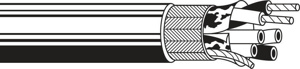 Belden Overall Foil/Braid Shield Low Capacitance Computer Cable 500 ft Reel 24/3PR Chrome OAS (Overall Shield)