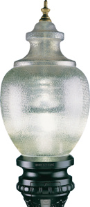 King Luminaire K118 Washington Style Series Replacement Lens Acrylic External Optics/Acrylic Rippled Globe, Acorn