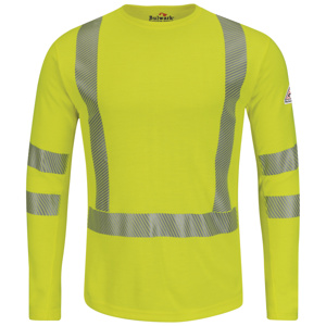 Kits - Workwear Outfitters Bulwark FR High Vis Reflective Lightweight Shirts - Flint Hills <em class="search-results-highlight">Logo</em> 2XL Tall High Vis Lime Yellow Mens