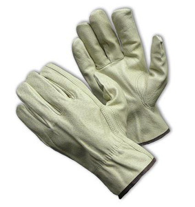 PIP Economy <em class="search-results-highlight">70</em>-361 Series Unlined Keystone Thumb and Slip-on Cuff Drivers Gloves Large Natural Pigskin Leather