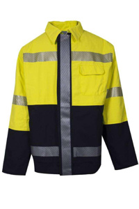 NSA <em class="search-results-highlight">FR</em> High Vis Reflective Extreme Lined Bomber Jackets 2XL Tall Black/High Vis Yellow Type R, Class <em class="search-results-highlight">3</em> Mens