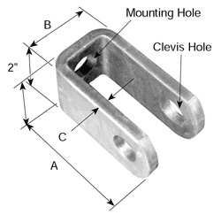 Hughes Brothers AS277 Clevises