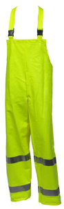 Tingley FR High Vis Eclipse™ Quad-Hazard® Reflective Lightweight Rain Bib Overalls 3XL High Vis Lime Yellow Mens