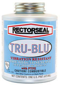 RectorSeal Tru-Blu™ Vibration-resistant Pipe Thread Sealants 1 pint (473 ml) Can Blue
