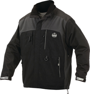 Ergodyne CORE Performance Work Wear® Lined Jackets Large Black/Gray Mens