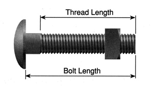 Hughes Brothers Carriage Bolts Steel 1/2 in 1-1/2 in