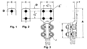 Sefcor FNCT Straight Bolted Bronze Terminals