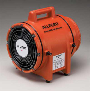 Allegro 9538 Series Portable Axial Blowers 120 V Safety Orange