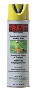 Rust-Oleum Industrial Choice® M1800 System Water-Based Precision Line Marking Paints Hi-Viz Yellow 17 oz Aerosol