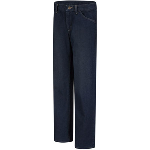 Bulwark EXCEL FR® Straight Fit Sanded Denim Jeans Womens Dark Blue Cotton Denim 8