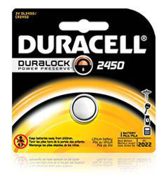 Duracell DL2450BPK Lithium Batteries 3 V 2450