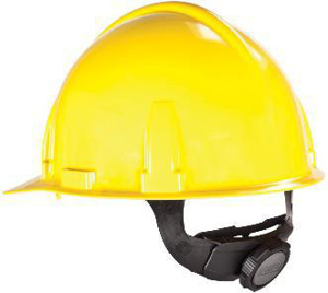 MSA Topgard® Fas-Trac® Series Slotted Cap Brim Hard Hats 6-1/2 - 8 in 4 Point Ratchet White