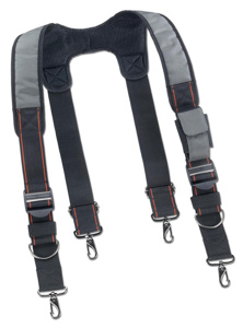 Ergodyne Arsenal® Padded Tool Rig Suspenders Gray One size 1680D Ballistic Polyester