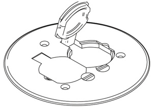 Wiremold Ratchet-Pro™ Series Cover and Carpet Plates Duplex Lift Lid with Individual Lift Lids Aluminum Metallic 3 Gang