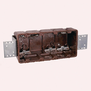 ABB Thomas & Betts Nonmetallic Switch / Outlet Boxes 4 Gang Bracket - Side New Work 3-1/16 in