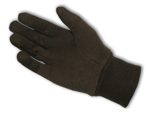 PIP Cotton Jersey Gloves Cotton, Polyester Brown