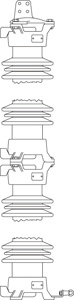 Hubbell Power Porcelain Station Class Arresters Porcelain 132 kV