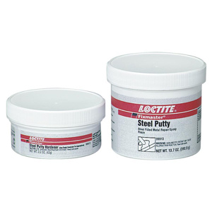 Loctite® EA 3471™ Fixmaster™ Steel Putties 1 lb Gray/White Tub