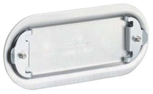 Hubbell-Killark Electric Duraloy Form 7 Series Conduit Body Covers 1 in Stamped Aluminum Natural