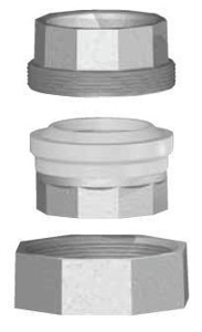 Central Plastics 10003 Insulating Ground Joints 1/2 in