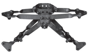 Hughes Brothers Adjustable H-Frame Spacer Fitting Galvanized Steel