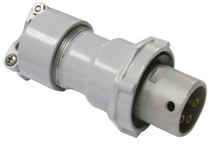 Eaton Crouse-Hinds PowerMate™ CCP Series Pin and Sleeve Plugs 3P3W 60 A 600 VAC/250 VDC 1 Phase Style 1