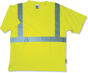 Ergodyne GloWear® Series 8289 High Vis T-shirts Mens XL Hi-Viz Lime