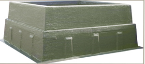 Nordic Fiberglass GS Single Phase Transformer Box Pads Fiberglass 42 in W x 48 in D x 24 in H Green (Munsell)