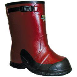 Honeywell Salisbury Deep Heel Dieletric Overboots Black/Red Slip-on