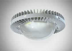 Dialight LEU Series LED Round Highbays 120 - 277 V 50 W 6400 lm 5000 K Non-dimmable Ultra Wide LED Driver