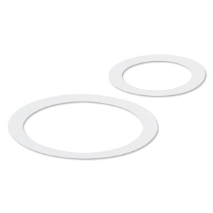 Lytecaster® Series 6 in Downlight Oversize Trim Rings Incandescent 6 in White
