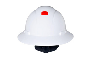 3M Trico Logo'd SecureFit™ H-800 Series Full Brim Hard Hats 4-point ratchet Trico White