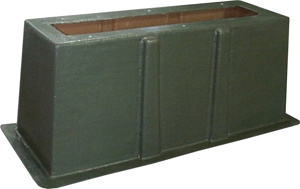 Nordic Fiberglass GS Three Phase Ground Sleeves Fiberglass 44 in W x 18 in D x 18 in H Green (Munsell)