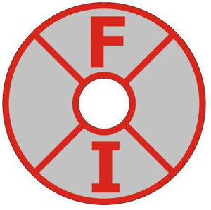 Electromark Fault Indicator Labels Engineer Grade Reflective Sheeting Red on Gray