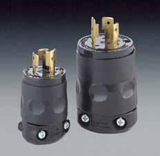 Leviton L Series Locking Plugs 15 A 125 V 2P3W L5-15P Non-Insulated Dry Location