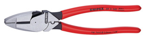 Knipex Tools 09 High Leverage Lineman's Pliers Medium Hard wire: 3/16 in dia., Hard wire: 1/8 in dia.