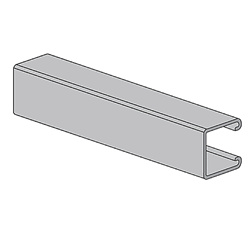 PUPCO AS-132-OS Series Slotted Strut Channels 1-5/8" x 1-5/8" Single, Slotted Pre-galvanized