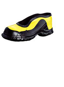 Honeywell Salisbury Deep Heel Overshoes Black/Yellow Slip-on