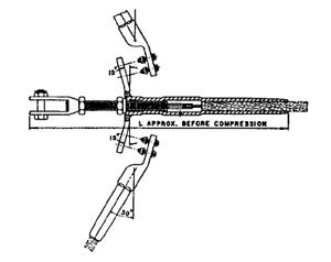 AFL 43800 Compression Deadends Aluminum, Steel