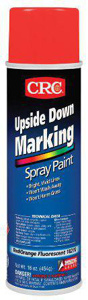 CRC Upside Down Marking Paints Fluorescent Orange/Red Aerosol Can 20 oz